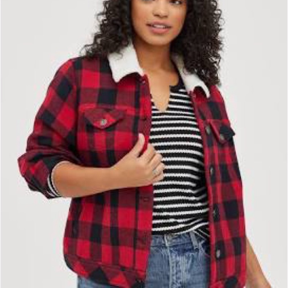 Torrid Sherpa lines jacket